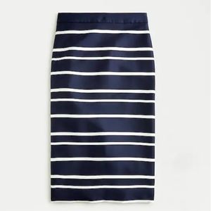 J. Crew Pencil skirt in jacquard stripe Sz 2